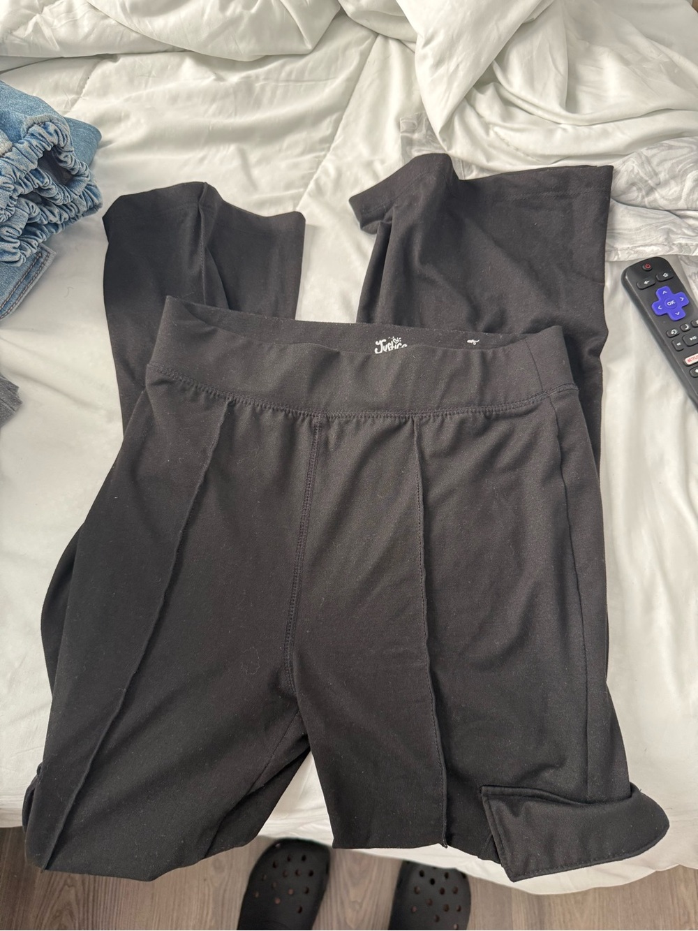 Justice Women's Black High-Rise Leggings